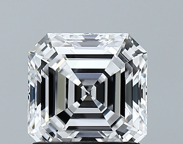 Lab-Grown 1.37 Carat Asscher Cut Diamond color D Clarity VVS2 With GIA Certificate, precious stones, engagement diamonds