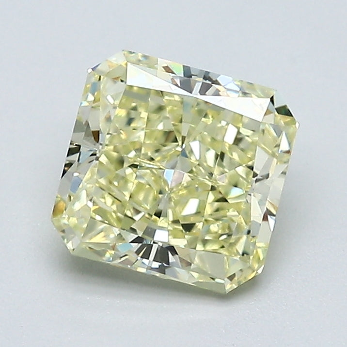 1.32 Carat Radiant Cut Diamond color Fancy Light  Yellow Clarity VS1, natural diamonds, precious stones, engagement diamonds