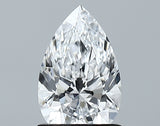 Lab-Grown 1.06 Carat Pear Shape Diamond color E Clarity VVS2 With GIA Certificate, precious stones, engagement diamonds