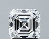 Lab-Grown 1.85 Carat Asscher Cut Diamond color F Clarity VS1 With GIA Certificate, precious stones, engagement diamonds