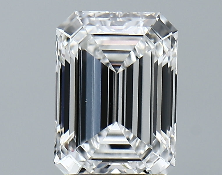 Lab-Grown 2.03 Carat Emerald Cut Diamond color E Clarity VS1 With GIA Certificate, precious stones, engagement diamonds