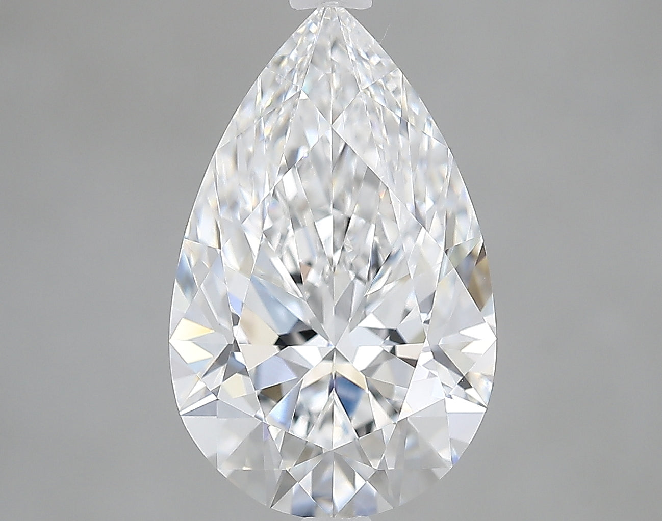 Lab-Grown 3.05 Carat Pear Shape Diamond color E Clarity VVS2 With GIA Certificate, precious stones, engagement diamonds