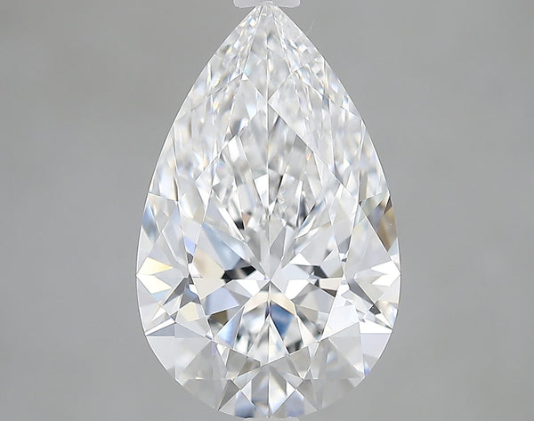 Lab-Grown 3.05 Carat Pear Shape Diamond color E Clarity VVS2 With GIA Certificate, precious stones, engagement diamonds