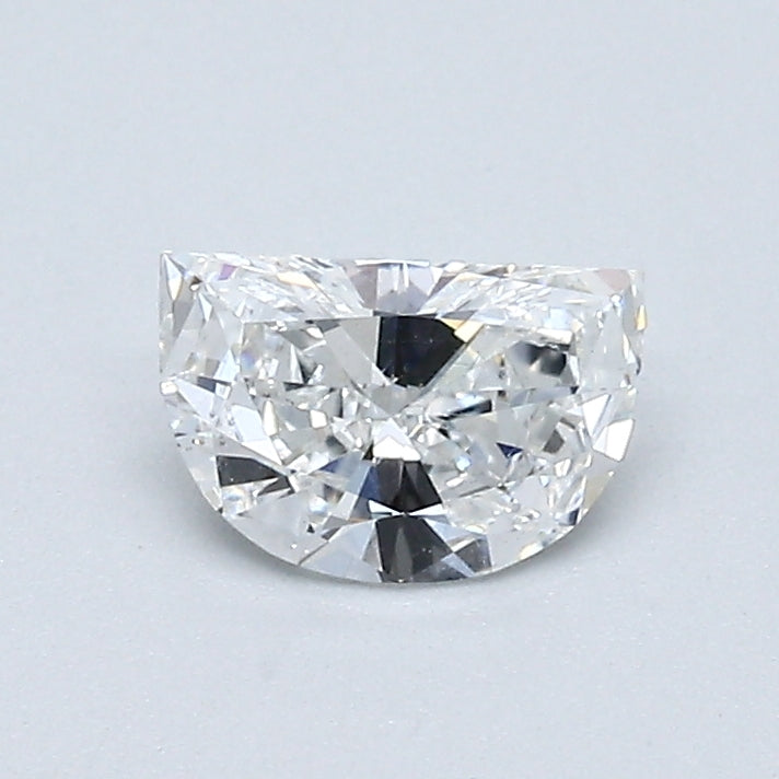 0.46 Carat Half Moon Shape Diamond color F Clarity SI1, natural diamonds, precious stones, engagement diamonds