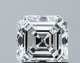 Lab-Grown 1.35 Carat Asscher Cut Diamond color D Clarity VVS2 With GIA Certificate, precious stones, engagement diamonds