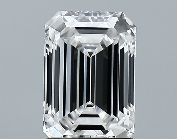 Lab-Grown 1.80 Carat Emerald Cut Diamond color F Clarity VS1, precious stones, engagement diamonds