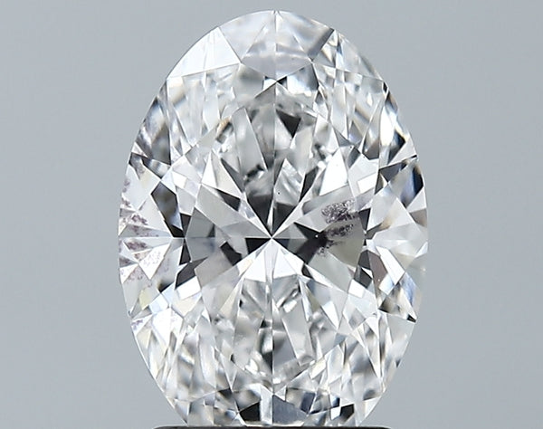 Lab-Grown 2.09 Carat Oval Shape Diamond color D Clarity VS2 With GIA Certificate, precious stones, engagement diamonds