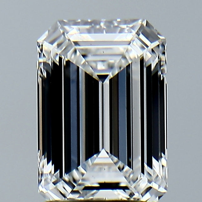 Lab-Grown 2.10 Carat Emerald Cut Diamond color E Clarity VS2, precious stones, engagement diamonds