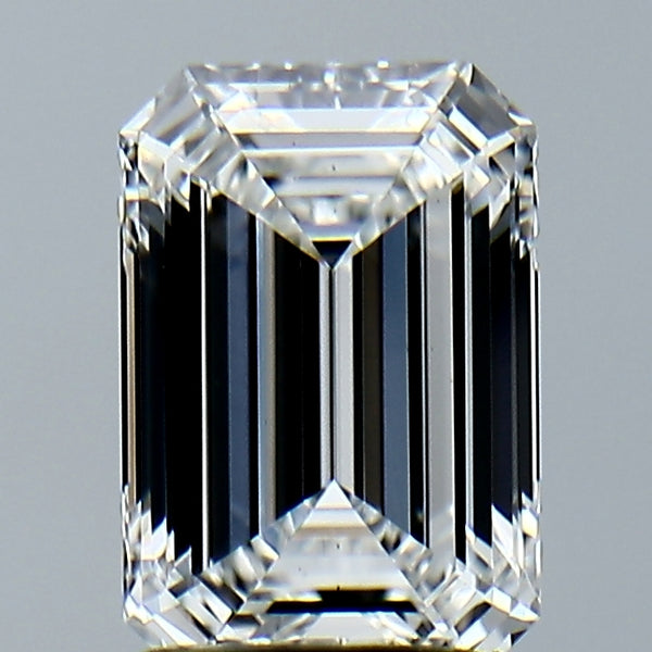 Lab-Grown 2.10 Carat Emerald Cut Diamond color E Clarity VS2, precious stones, engagement diamonds