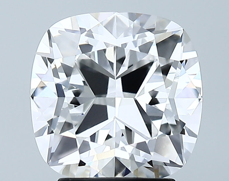 Lab-Grown 3.06 Carat Cushion Modified Brilliant Cut Diamond color E Clarity VVS2 With GIA Certificate, precious stones, engagement diamonds