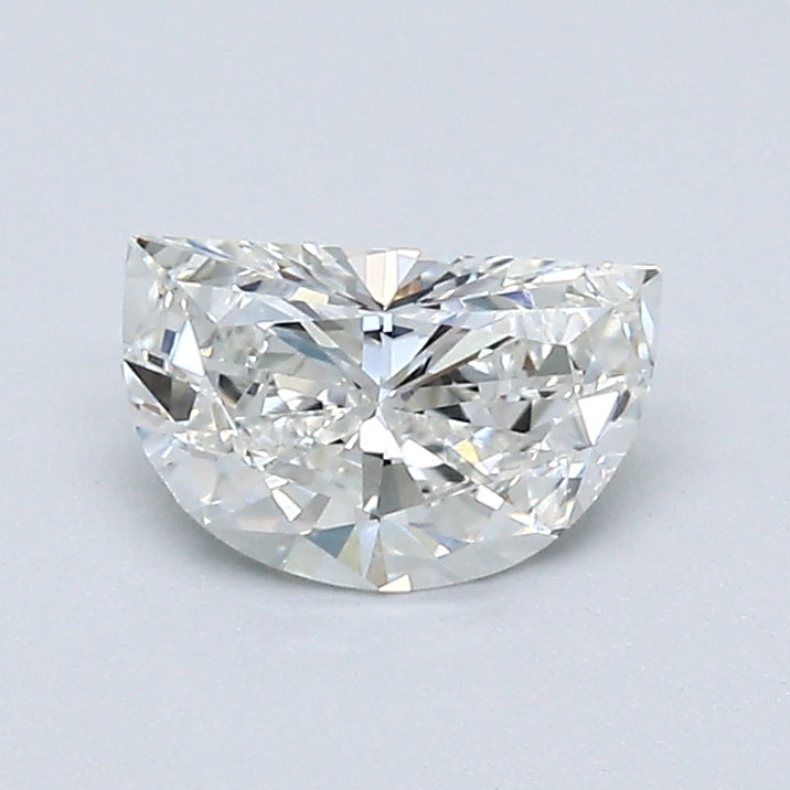 0.56 Carat Half Moon Shape Natural Mined Diamond H Color VVS2 Clarity With GIA Certificate, natural diamonds, precious stones, engagement diamonds