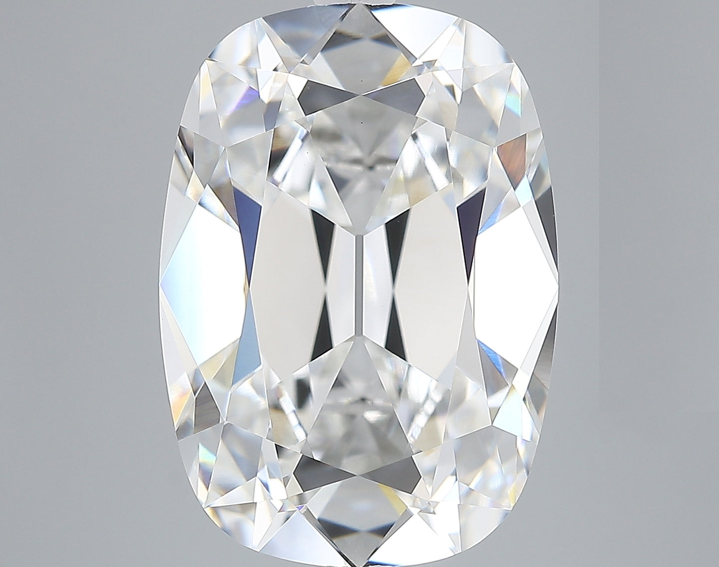 Lab-Grown 7.21 Carat Antique Cushion Cut Diamond color E Clarity VVS2, precious stones, engagement diamonds