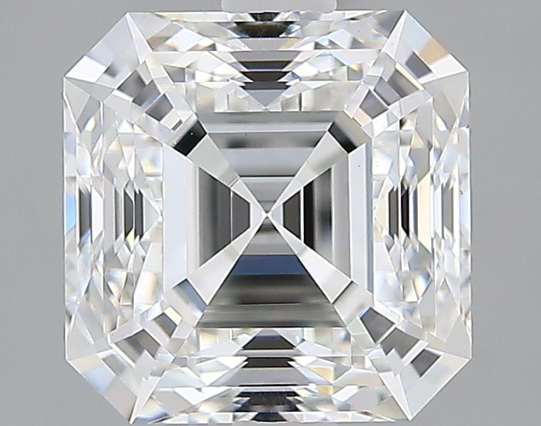 Lab-Grown 2.21 Carat Asscher Cut Diamond color E Clarity VVS2, precious stones, engagement diamonds