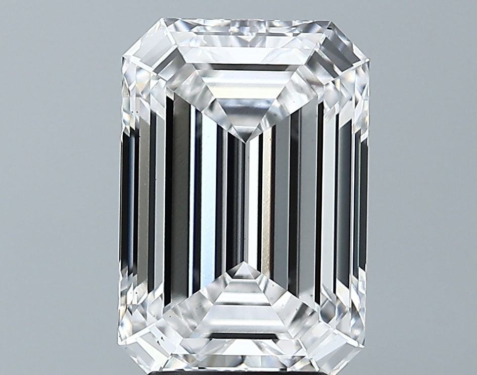 Lab-Grown 3.75 Carat Emerald Cut Diamond color E Clarity VS2 With GIA Certificate, precious stones, engagement diamonds