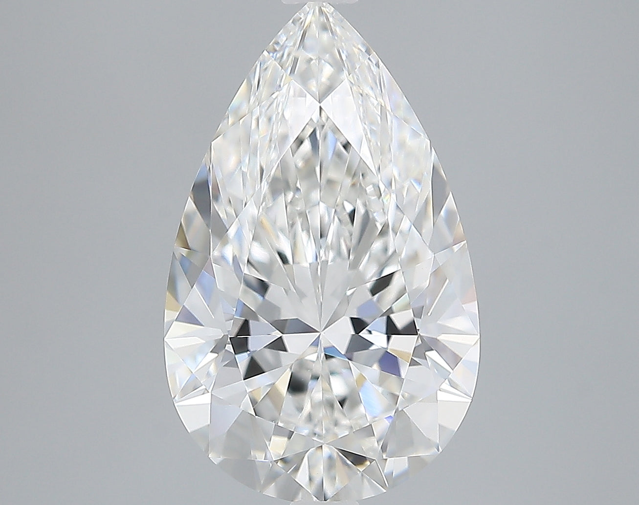 Lab-Grown 3.23 Carat Pear Shape Diamond color E Clarity VVS2, precious stones, engagement diamonds