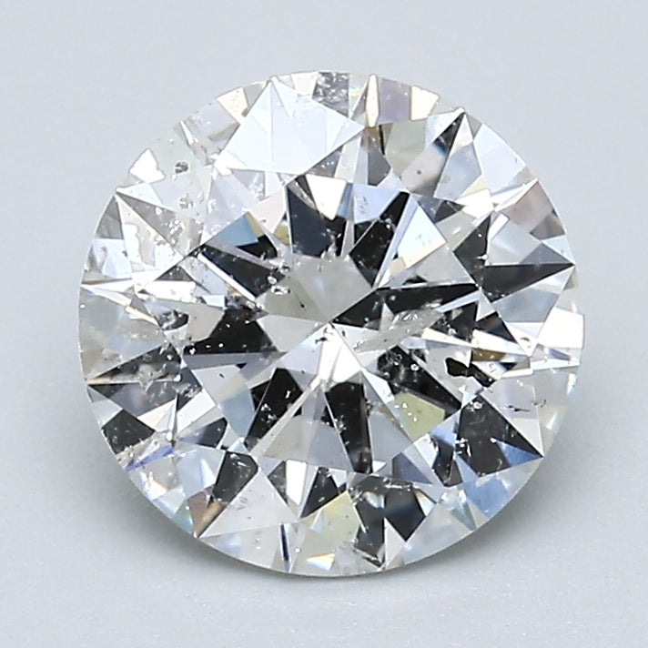 2.01 Carat Round Brilliant Natural Mined Diamond G Color I1 Clarity With GIA Certificate, natural diamonds, precious stones, engagement diamonds