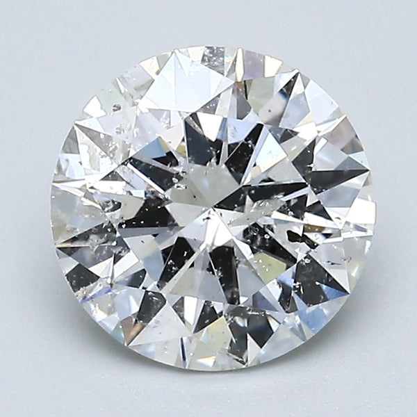 2.01 Carat Round Brilliant Natural Mined Diamond G Color I1 Clarity With GIA Certificate, natural diamonds, precious stones, engagement diamonds
