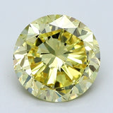 1.67 Carat Round Brilliant Diamond color   Yellow Clarity VS1, natural diamonds, precious stones, engagement diamonds