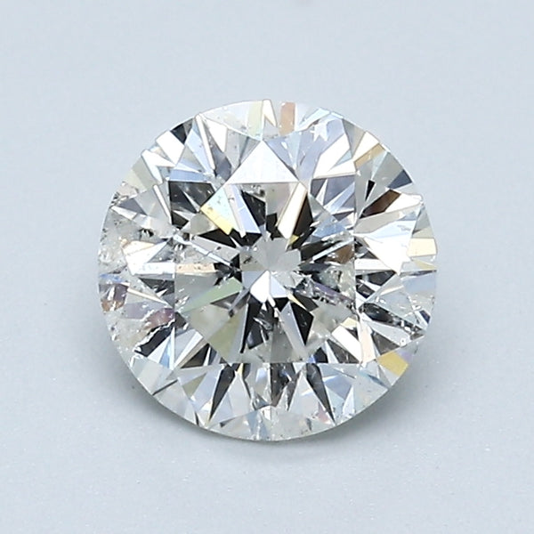 1.08 Carat Round Brilliant Natural Mined Diamond H Color I1 Clarity With GIA Certificate, natural diamonds, precious stones, engagement diamonds