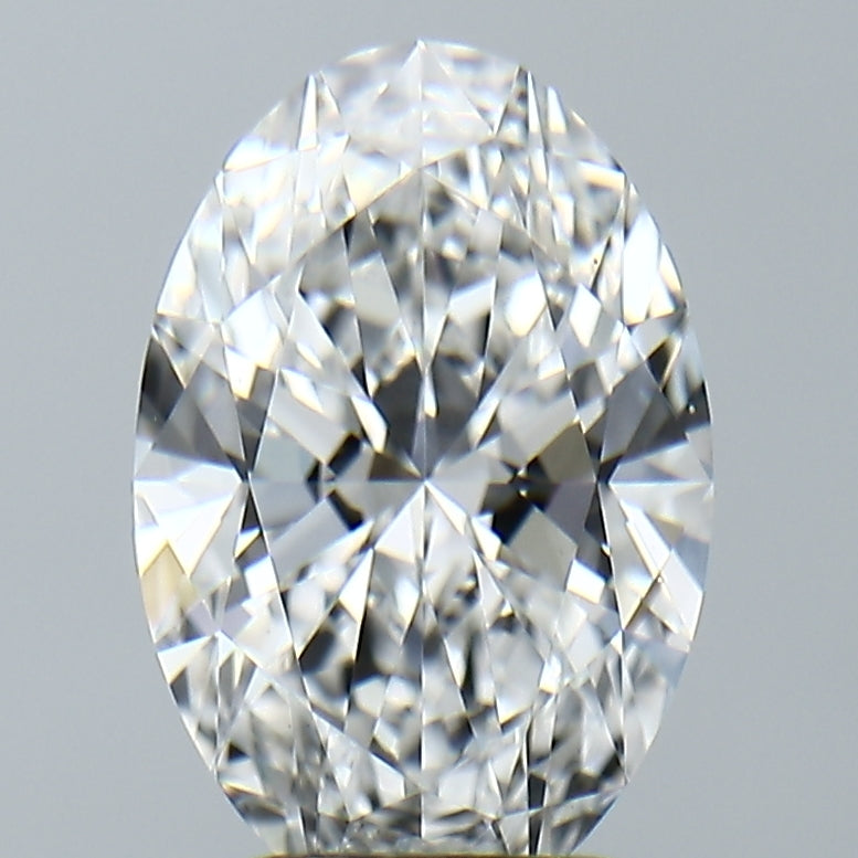 Lab-Grown 2.77 Carat Oval Shape Diamond color E Clarity VVS2, precious stones, engagement diamonds