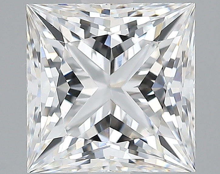 Lab-Grown 2.16 Carat Princess Cut Diamond color E Clarity VVS2, precious stones, engagement diamonds