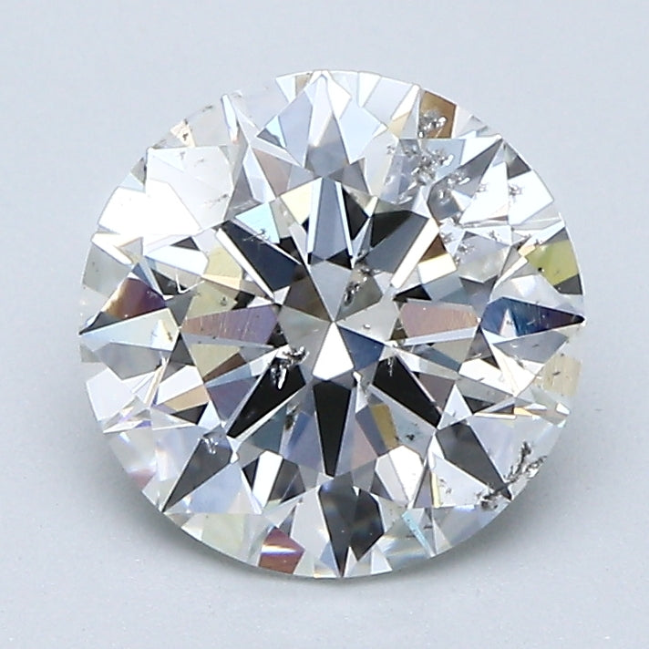 2.03 Carat Round Brilliant Natural Mined Diamond G Color I1 Clarity With GIA Certificate, natural diamonds, precious stones, engagement diamonds