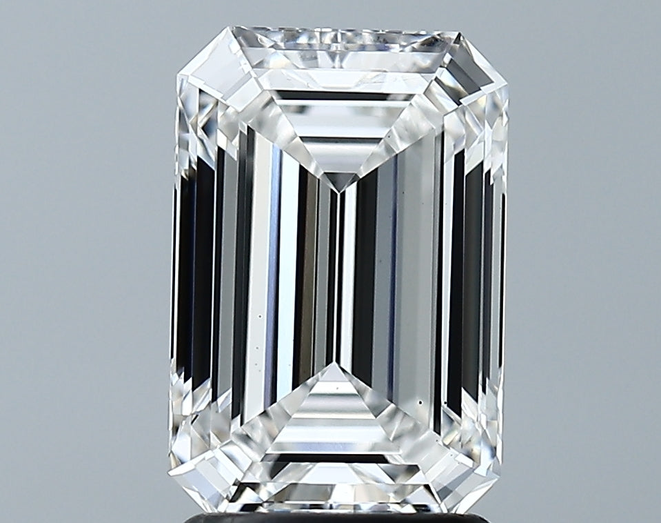 Lab-Grown 2.05 Carat Emerald Cut Diamond color F Clarity VS2 With GIA Certificate, precious stones, engagement diamonds