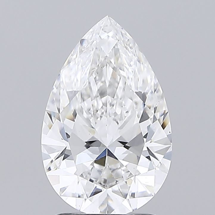 Lab-Grown 1.80 Carat Pear Shape Diamond color E Clarity VS1 With GIA Certificate, precious stones, engagement diamonds