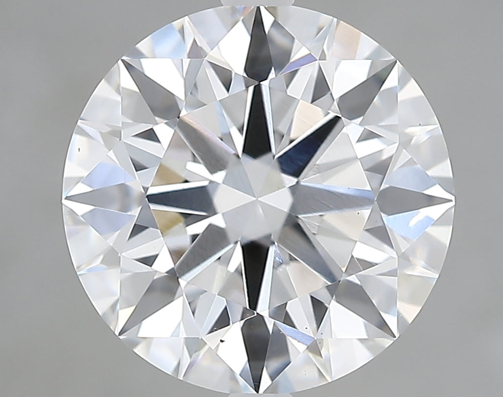 Lab-Grown 3.71 Carat Round Brilliant Diamond color D Clarity VS2, precious stones, engagement diamonds