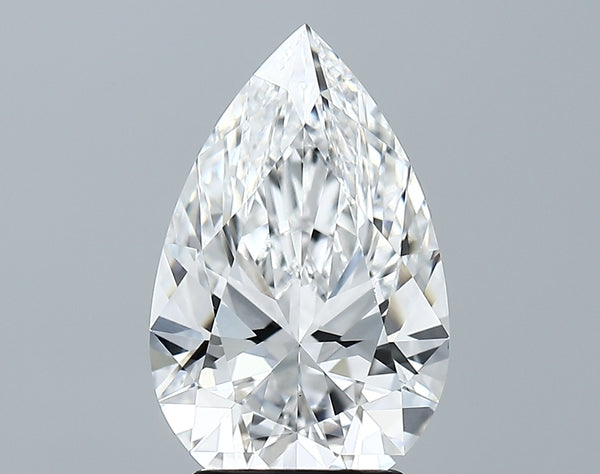 Lab-Grown 3.26 Carat Pear Shape Diamond color E Clarity VS1 With GIA Certificate, precious stones, engagement diamonds