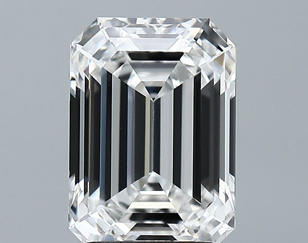 Lab-Grown 3.07 Carat Emerald Cut Diamond color E Clarity VVS2, precious stones, engagement diamonds