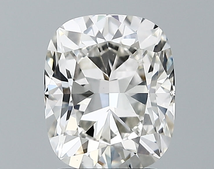 Lab-Grown 2.03 Carat Cushion Modified Brilliant Cut Diamond color H Clarity VS1 With GIA Certificate, precious stones, engagement diamonds