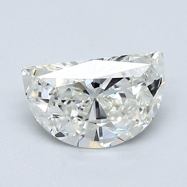 0.77 Carat Half Moon Shape Natural Mined Diamond I Color VS2 Clarity With GIA Certificate, natural diamonds, precious stones, engagement diamonds