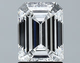 Lab-Grown 1.65 Carat Emerald Cut Diamond color E Clarity VS1 With GIA Certificate, precious stones, engagement diamonds