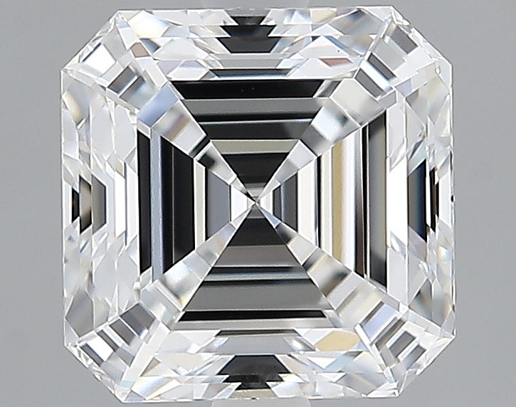 Lab-Grown 2.06 Carat Asscher Cut Diamond color D Clarity VVS2, precious stones, engagement diamonds