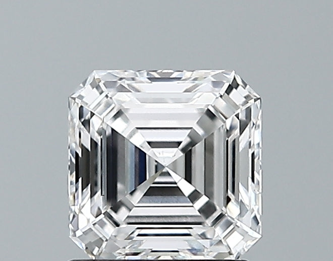 Lab-Grown 1.08 Carat Asscher Cut Diamond color E Clarity VS2 With GIA Certificate, precious stones, engagement diamonds