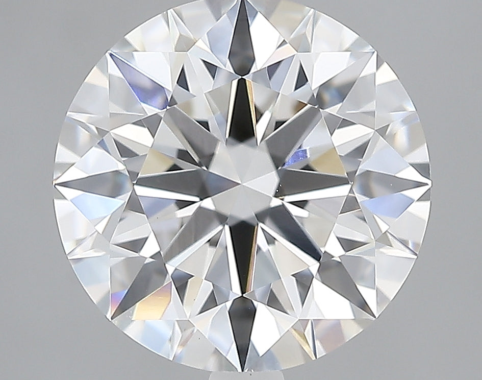 Lab-Grown 3.21 Carat Round Brilliant Diamond color E Clarity VVS2, precious stones, engagement diamonds