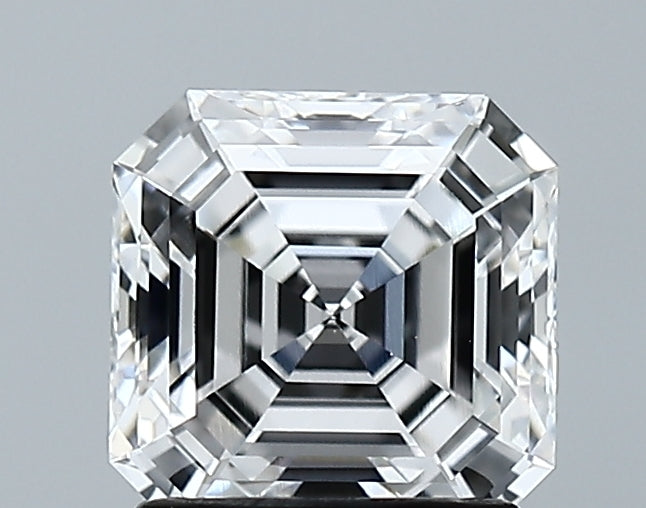 Lab-Grown 1.57 Carat Asscher Cut Diamond color E Clarity VVS2 With GIA Certificate, precious stones, engagement diamonds