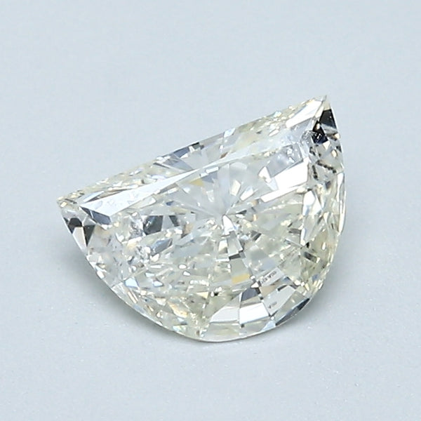 0.51 Carat Half Moon Shape Diamond color J Clarity I1, natural diamonds, precious stones, engagement diamonds