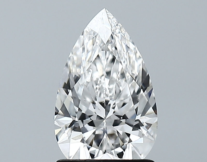 Lab-Grown 1.25 Carat Pear Shape Diamond color D Clarity VVS2, precious stones, engagement diamonds