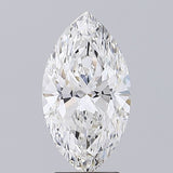 Lab-Grown 3.09 Carat Marquis Shape Diamond color H Clarity SI1 With GIA Certificate, precious stones, engagement diamonds