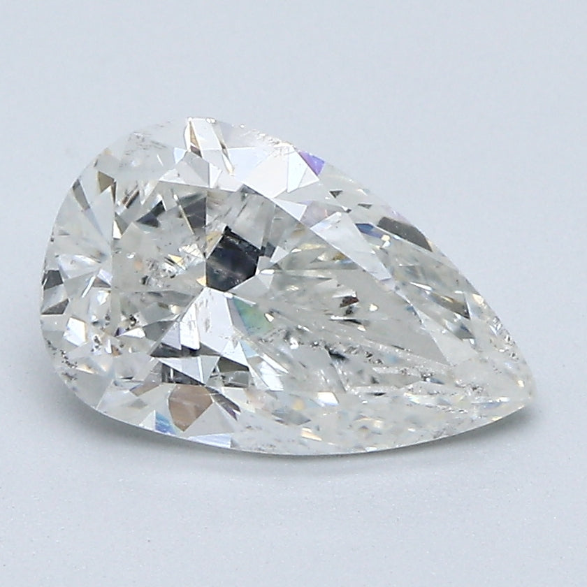 1.86 Carat Pear Shape Natural Mined Diamond H Color I1 Clarity With GIA Certificate, natural diamonds, precious stones, engagement diamonds