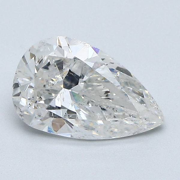 1.86 Carat Pear Shape Natural Mined Diamond H Color I1 Clarity With GIA Certificate, natural diamonds, precious stones, engagement diamonds