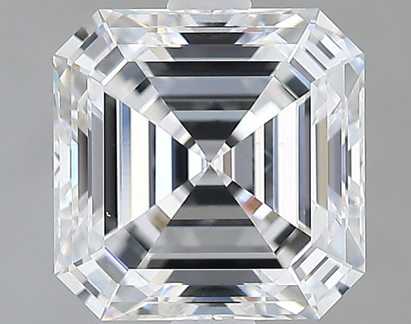Lab-Grown 2.09 Carat Asscher Cut Diamond color E Clarity VS1, precious stones, engagement diamonds