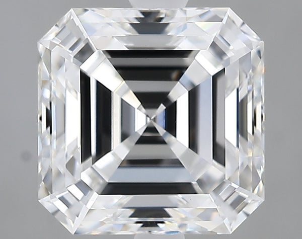 Lab-Grown 3.19 Carat Asscher Cut Diamond color E Clarity VVS2, precious stones, engagement diamonds