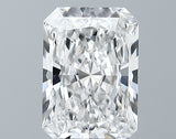 Lab-Grown 3.72 Carat Radiant Cut Diamond color E Clarity VS2 With GIA Certificate, precious stones, engagement diamonds