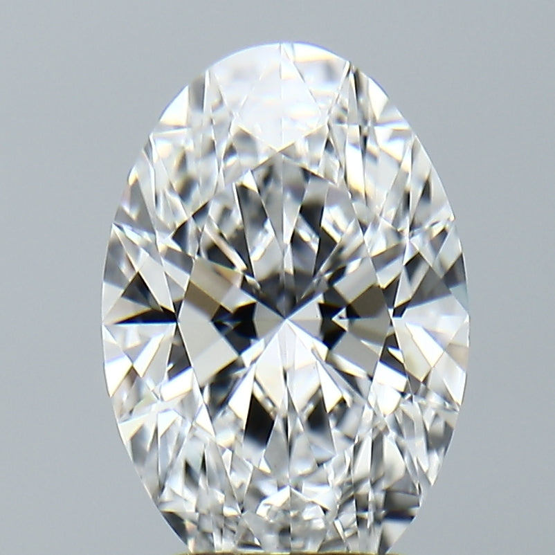 Lab-Grown 2.86 Carat Oval Shape Diamond color E Clarity VVS2, precious stones, engagement diamonds