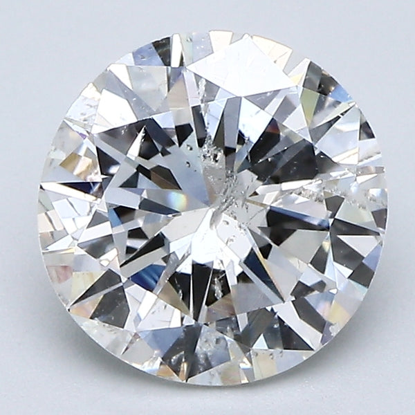 2.47 Carat Round Brilliant Natural Mined Diamond H Color I1 Clarity With GIA Certificate, natural diamonds, precious stones, engagement diamonds