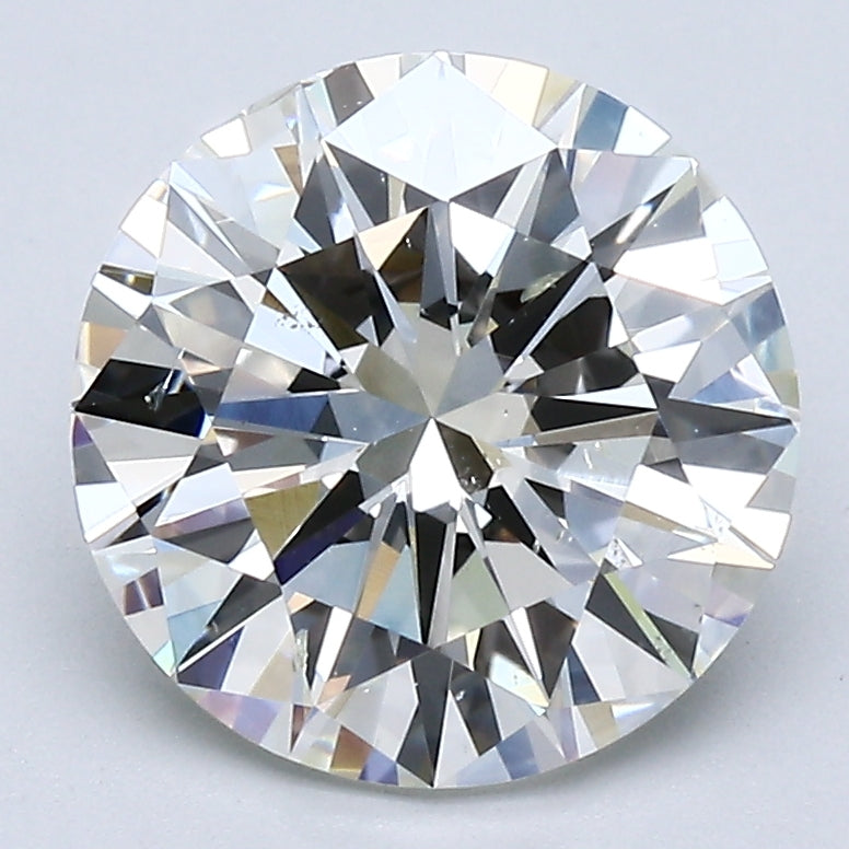GIA Certified 3.02 Carat Round Brilliant Diamond J-SI1 Natural Loose, natural diamonds, precious stones, engagement diamonds