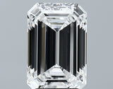 Lab-Grown 3.74 Carat Emerald Cut Diamond color E Clarity VVS2 With GIA Certificate, precious stones, engagement diamonds